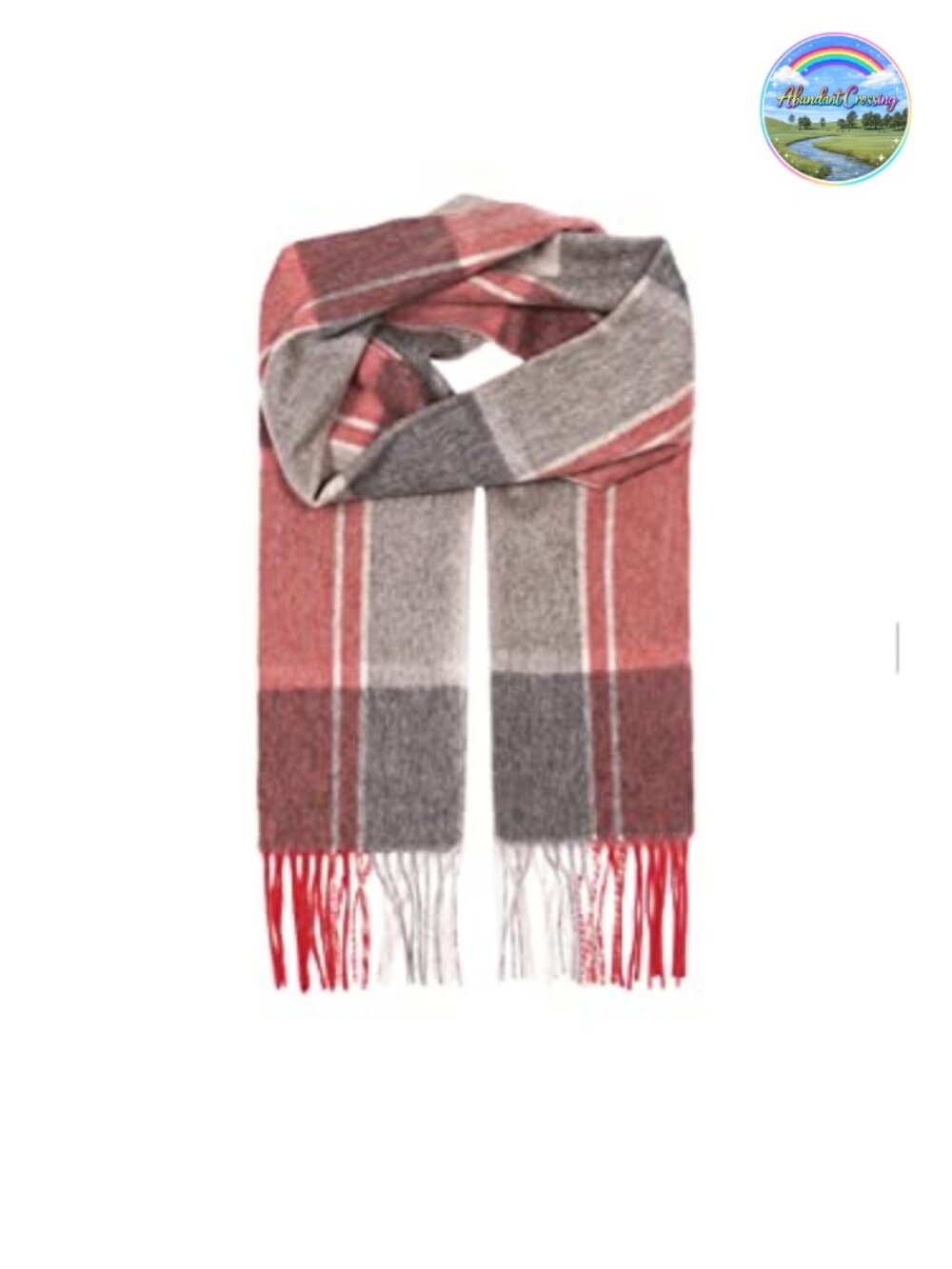 100% Cashmere Fringed Scarf Soft Winter Wrap Gift